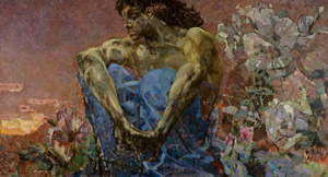 Демон, картина М. Врубеля